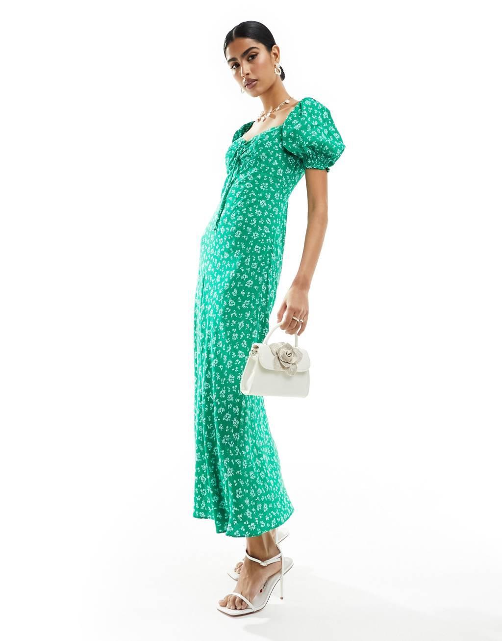 Ever New puff sleeve midaxi dress Product Image