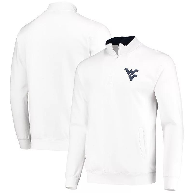 Men's Colosseum White West Virginia Mountaineers Tortugas Logo Quarter-Zip Jacket, Size: 3XL Product Image