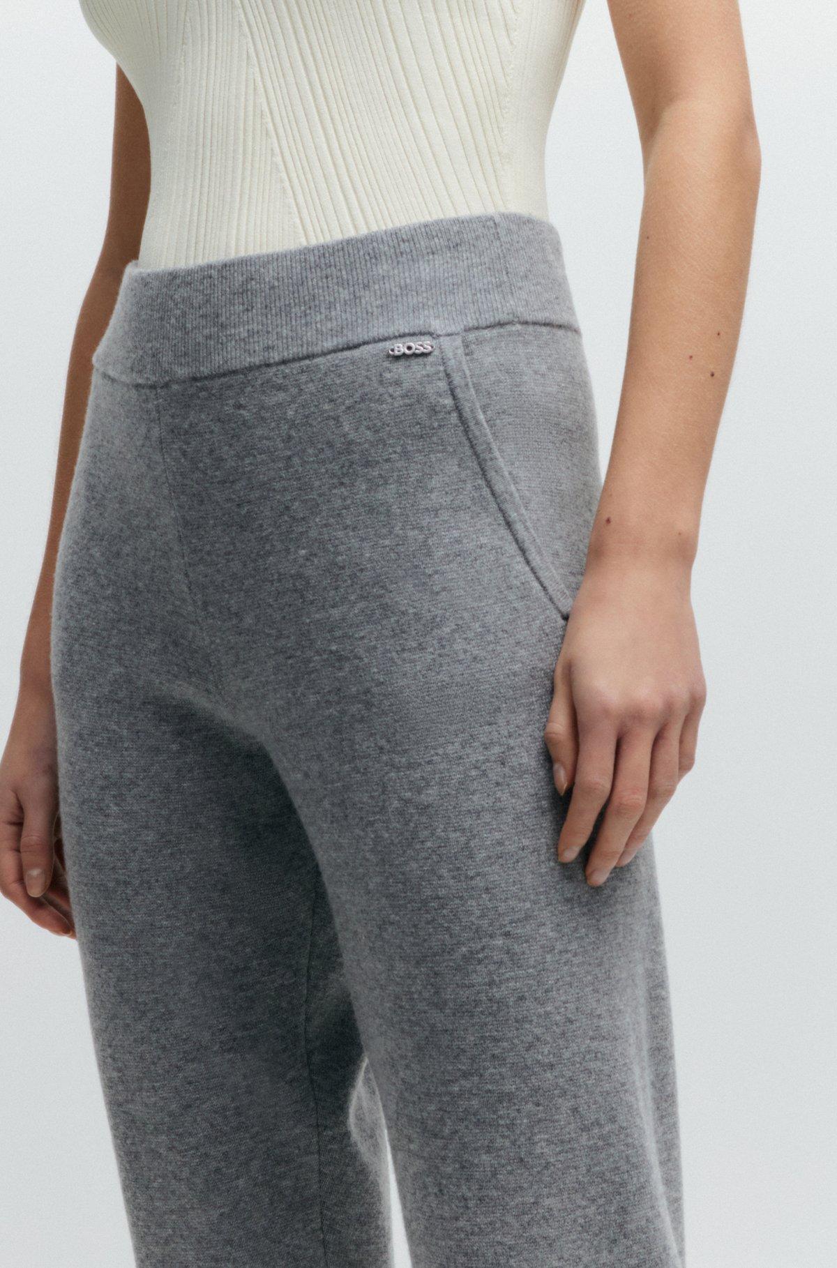 Knitted trousers in wool and cashmere Product Image