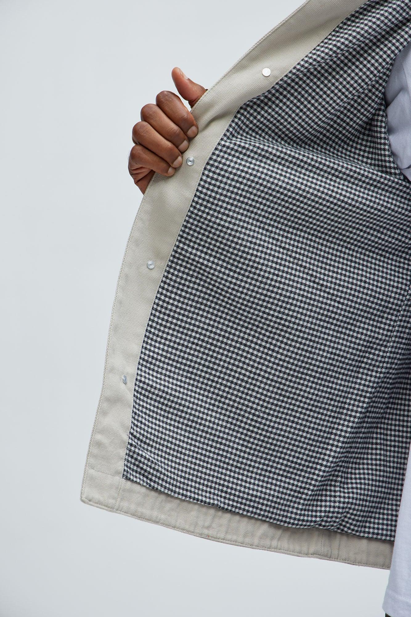Alexander Utility Canvas Chore Jacket - Off White Product Image