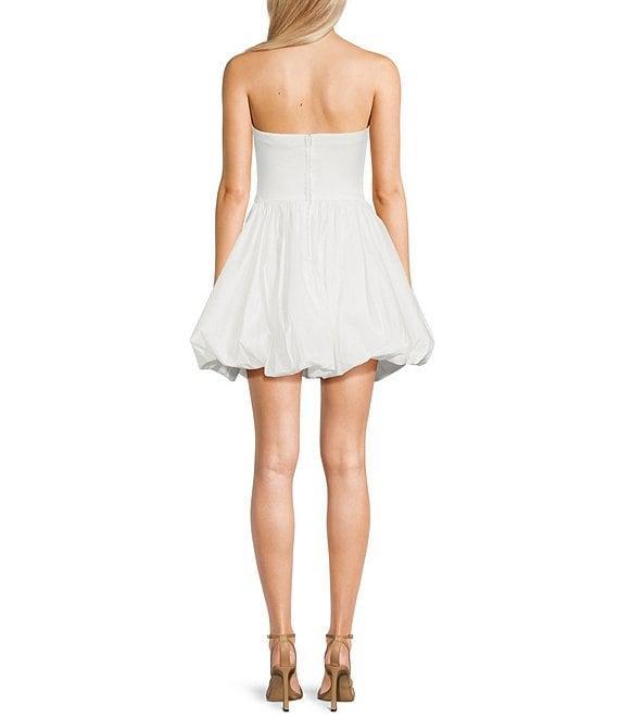 B. Darlin Strapless Pleated Bubble Dress Product Image