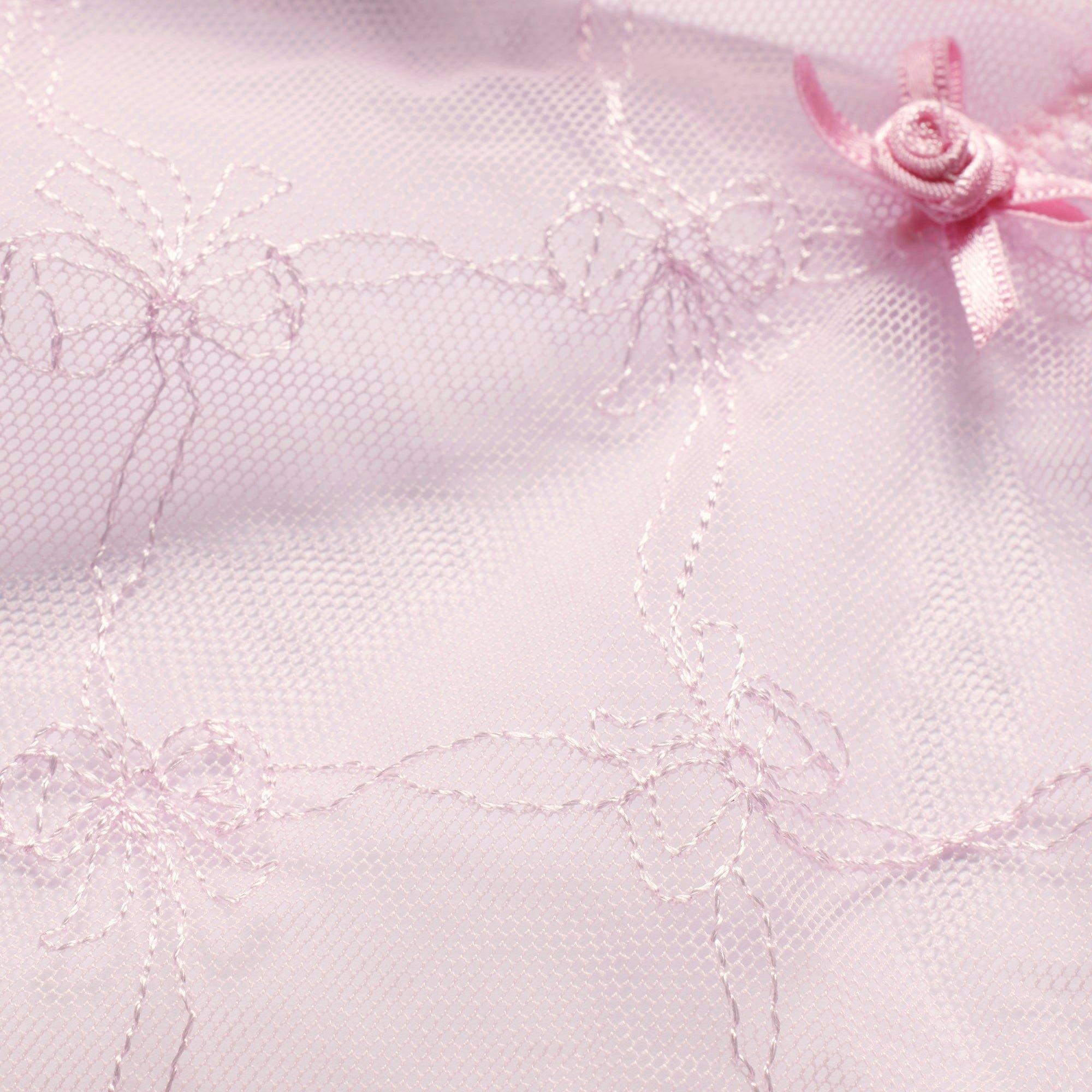 SPRING INTIMATES TEDDY | CHERRY BLOSSOM BOW TULLE Product Image