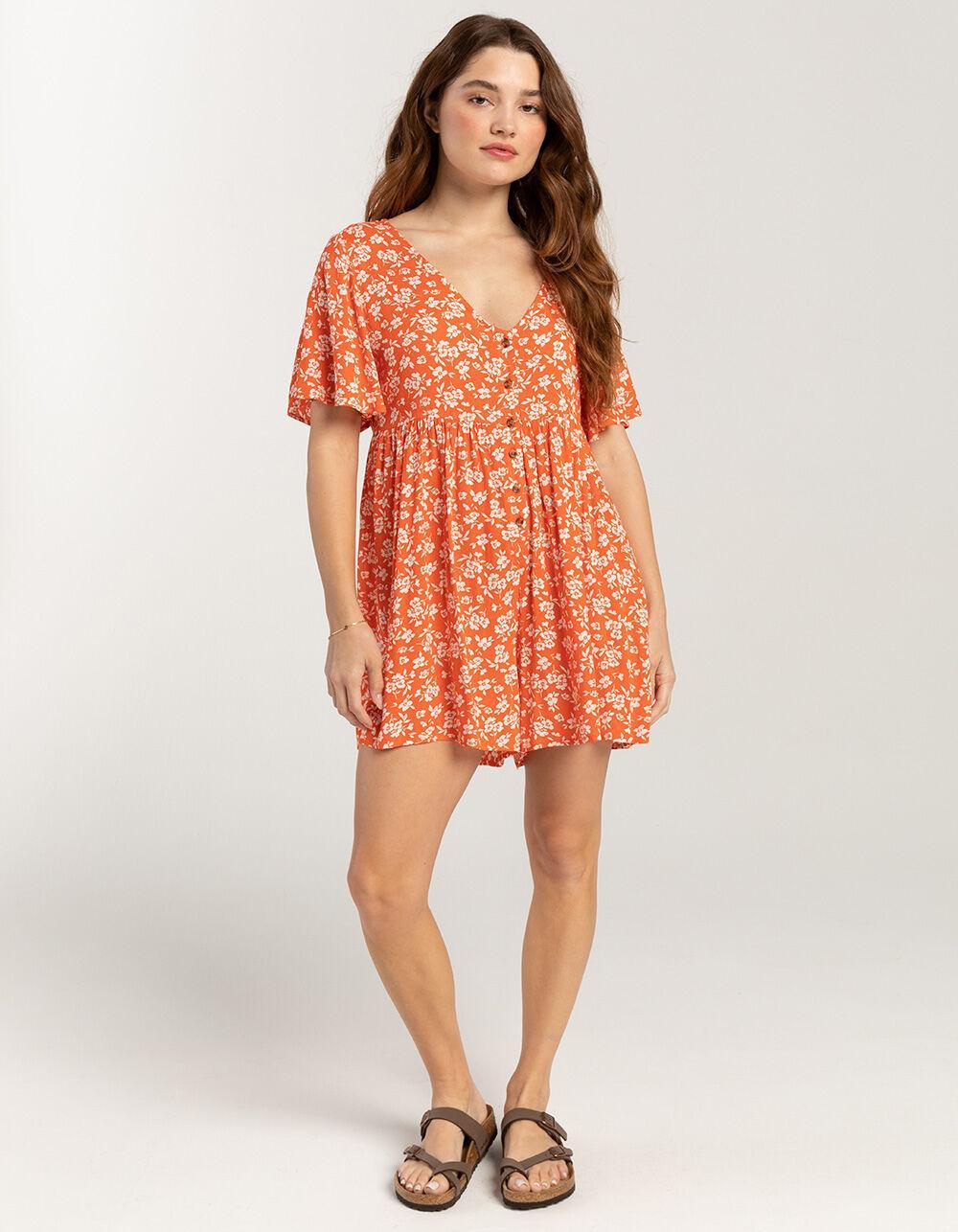 BILLABONG Spring Daze Womens Romper - CORAL Product Image