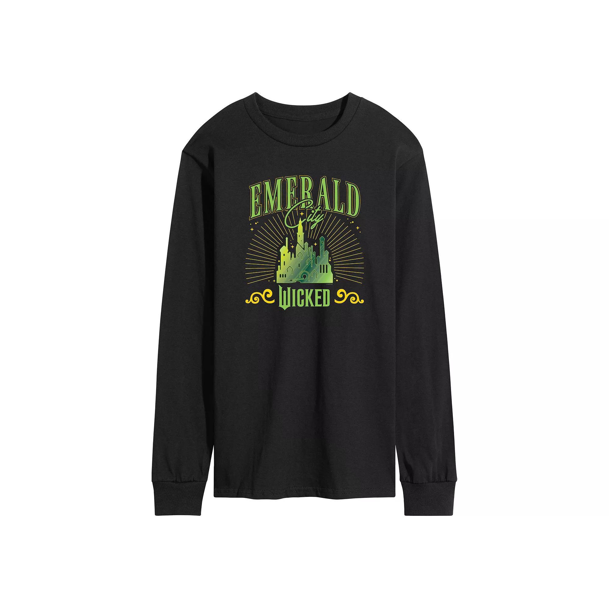 Mens Wicked Emerald City Long Sleeve Graphic Tee Product Image