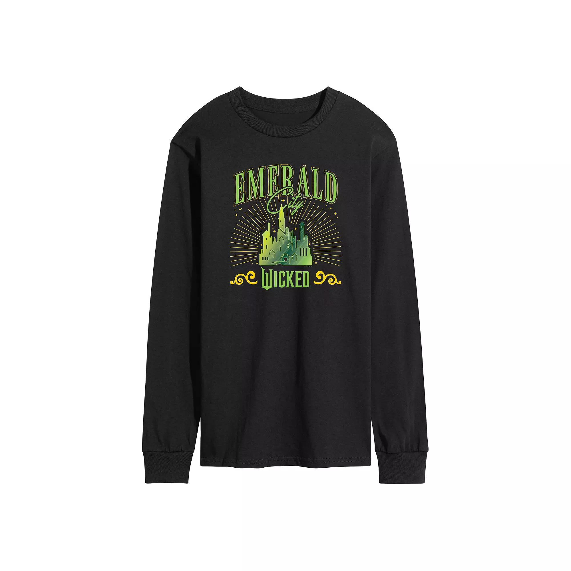 Mens Wicked Emerald City Long Sleeve Graphic Tee Product Image
