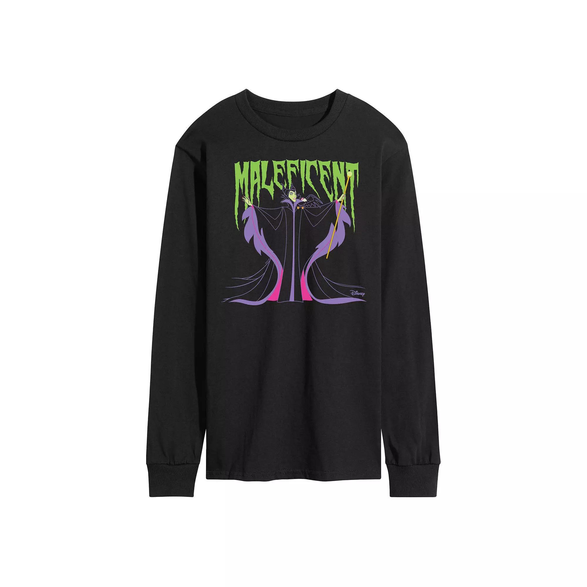Disney Villains Mens Maleficent Long Sleeve Blue Product Image