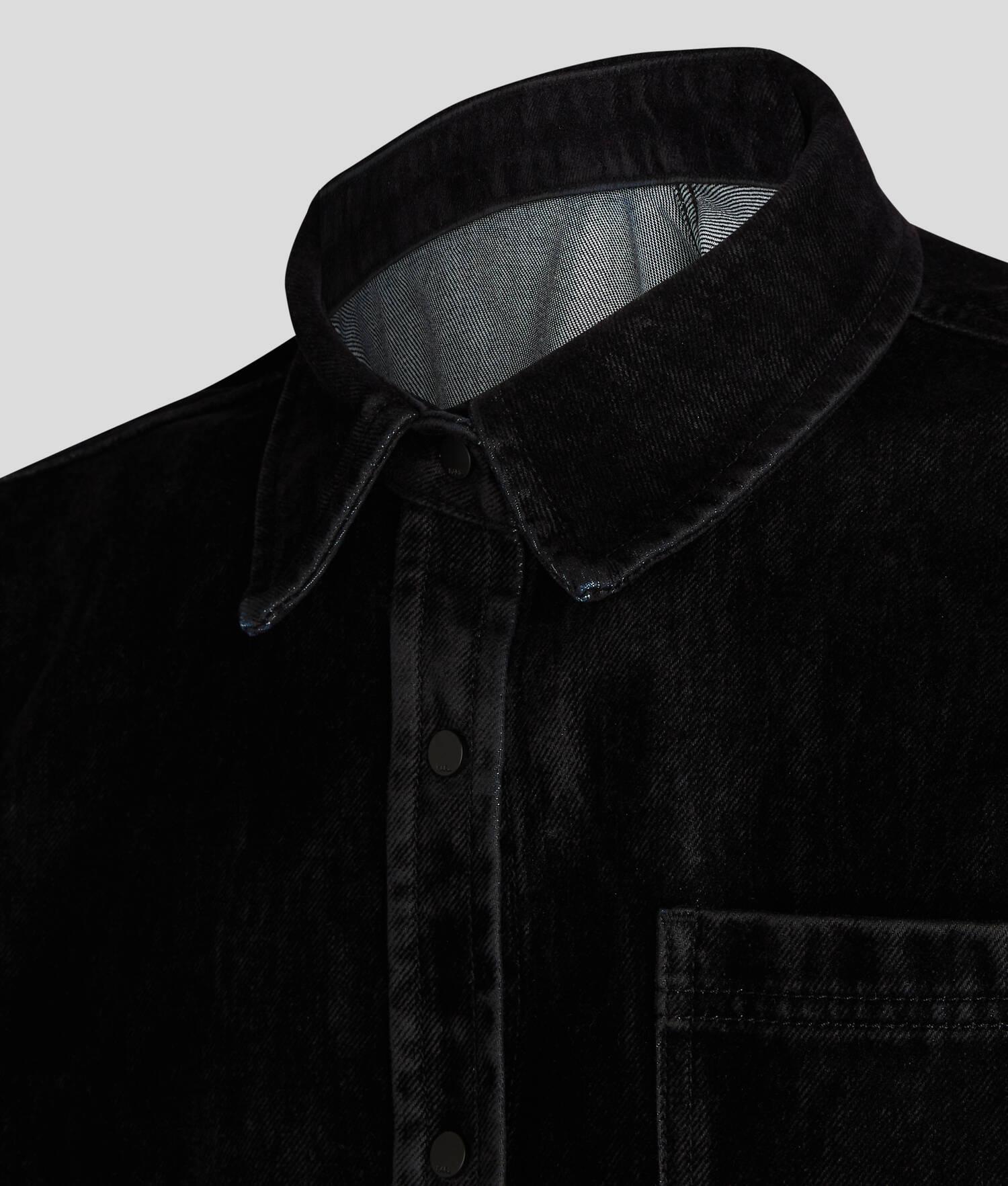 FLOCKED DENIM SHIRT Product Image