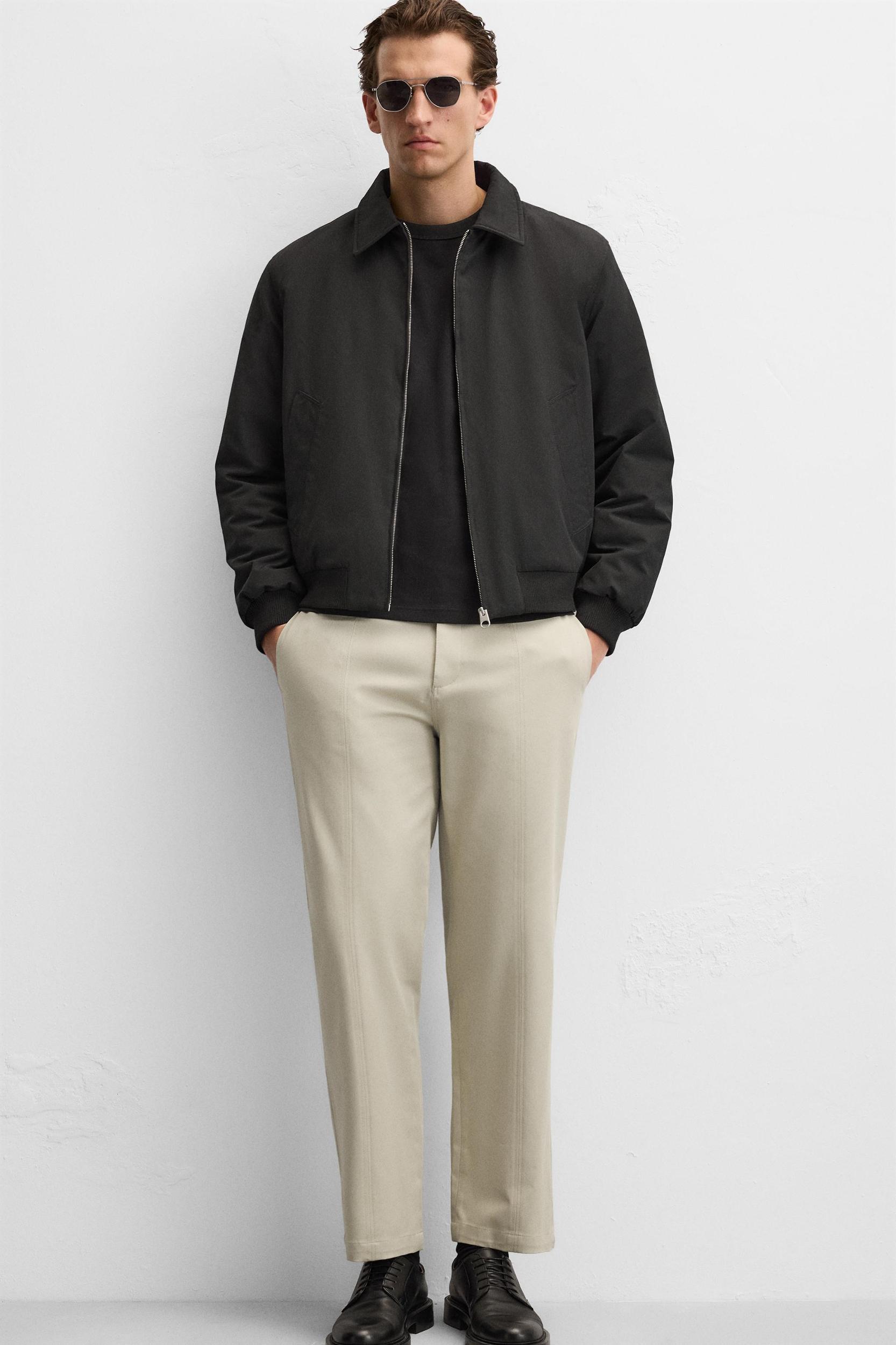 SEAM DETAIL STRUCTURED PANTS Product Image