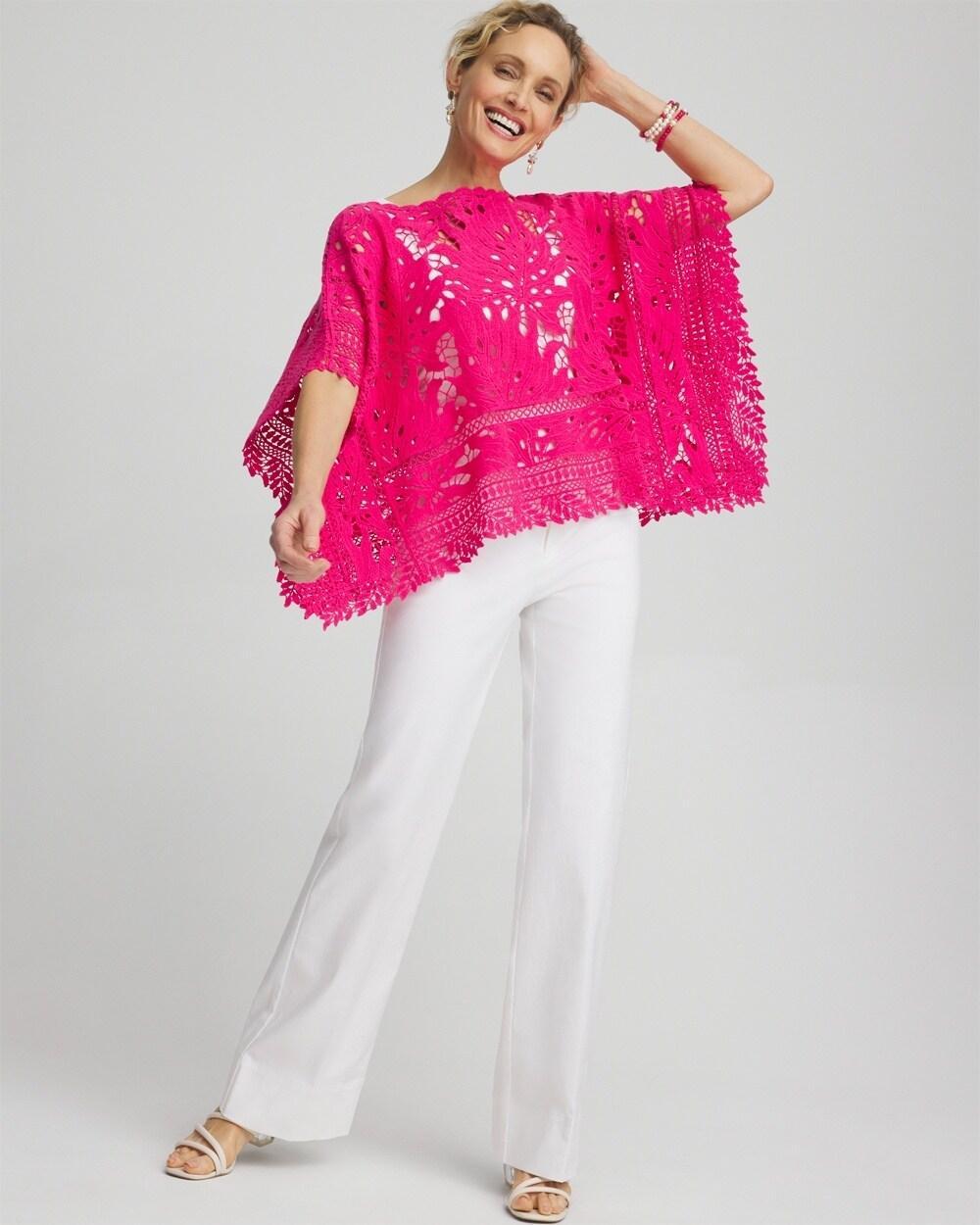 Linen Embroidered Applique Shirt Product Image