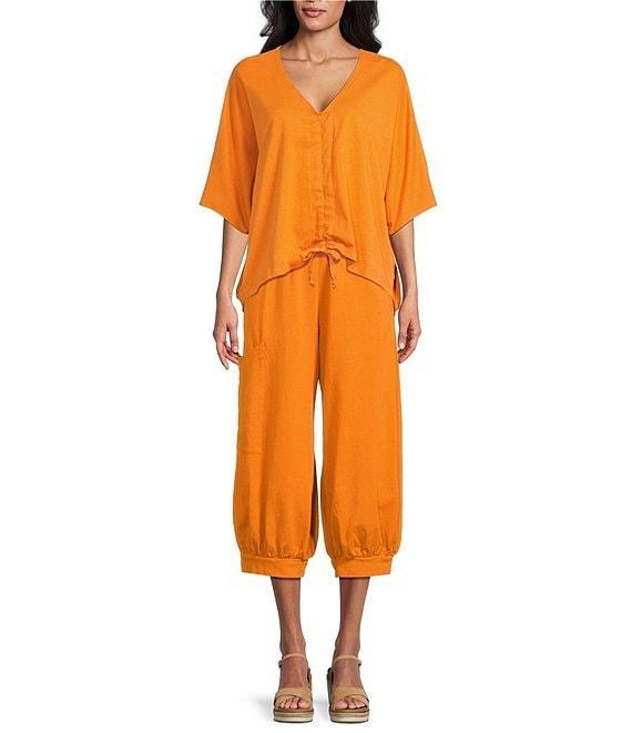 Bryn Walker Wylie Jersey Elastic Waist Balloon Banded Cuffed Pants Product Image