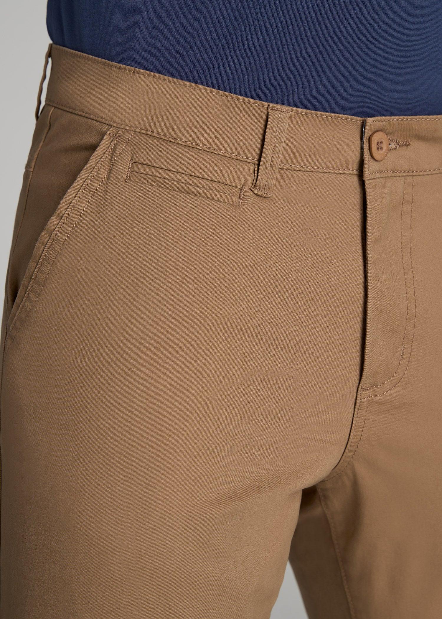 Carman TAPERED Chinos for Tall Men in Russet Brown Product Image