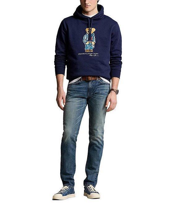 Polo Ralph Lauren Denim Bear Fleece Graphic Hoodie Product Image