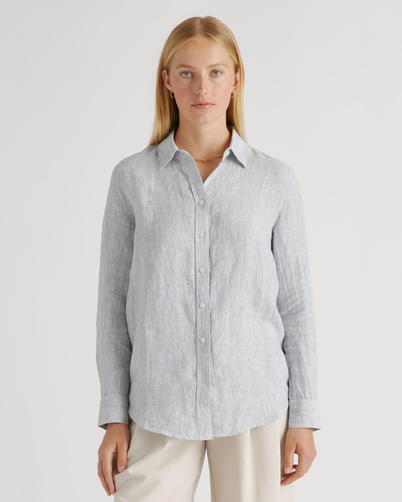 Quince | Women's 100% European Linen Long Sleeve Shirt Size XS Product Image