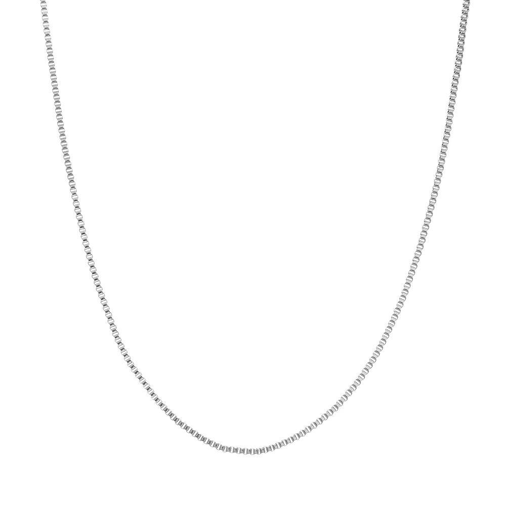 Blue La Rue Stainless Steel Box Chain Necklace - 18 in., Women's, Size: 18", Silver Product Image