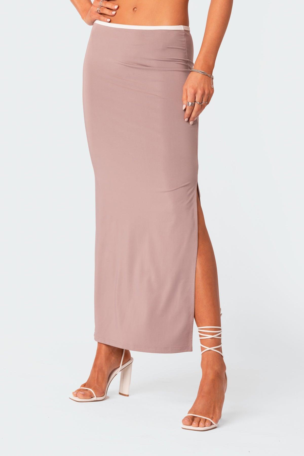Nadia Side Slitted Maxi Skirt Product Image