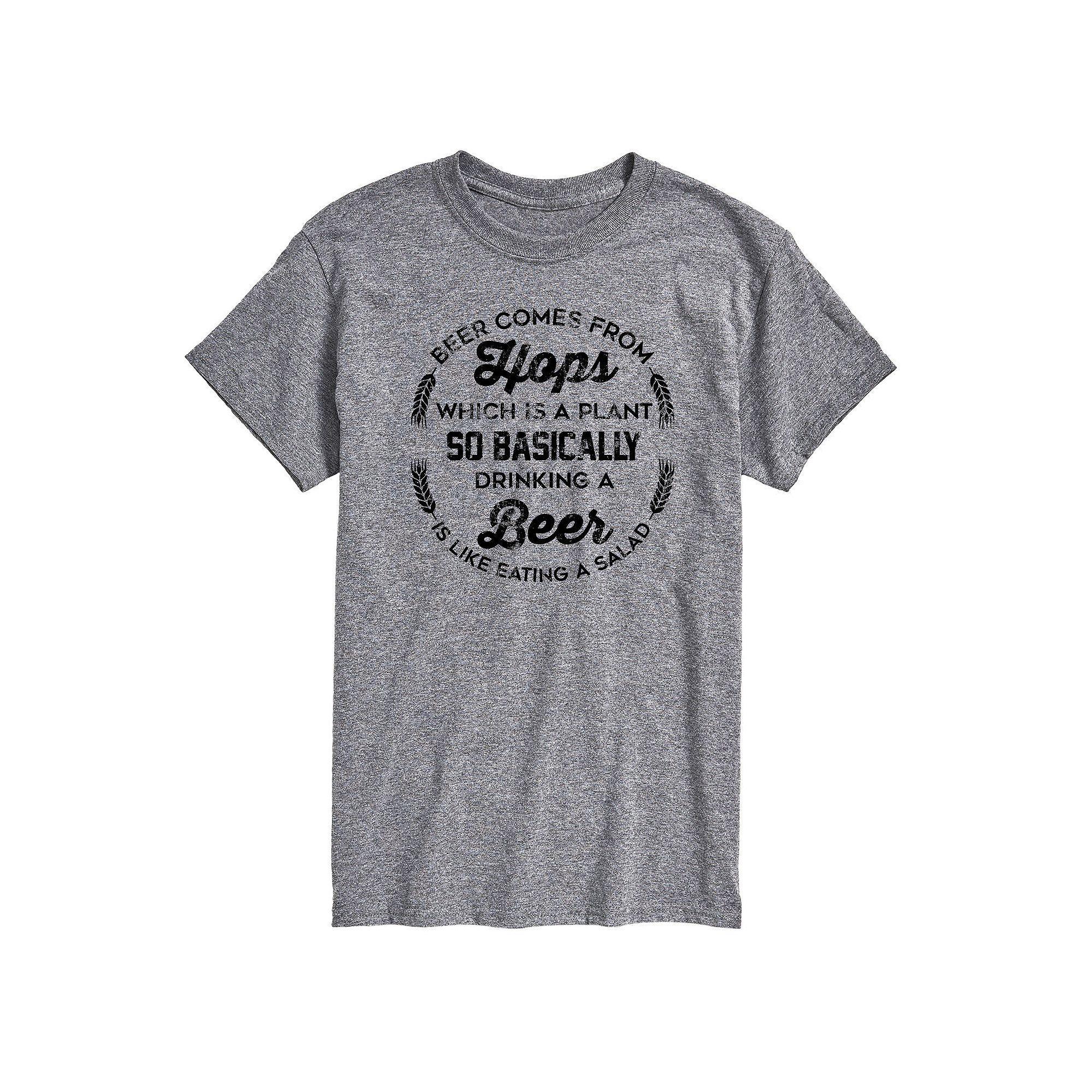 Big & Tall Beer Comes From Hops Graphic Tee, Mens Product Image