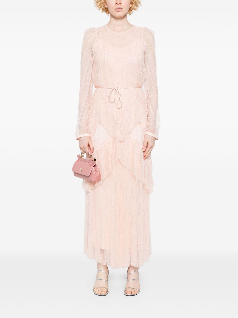pleated tulle maxi dress Product Image