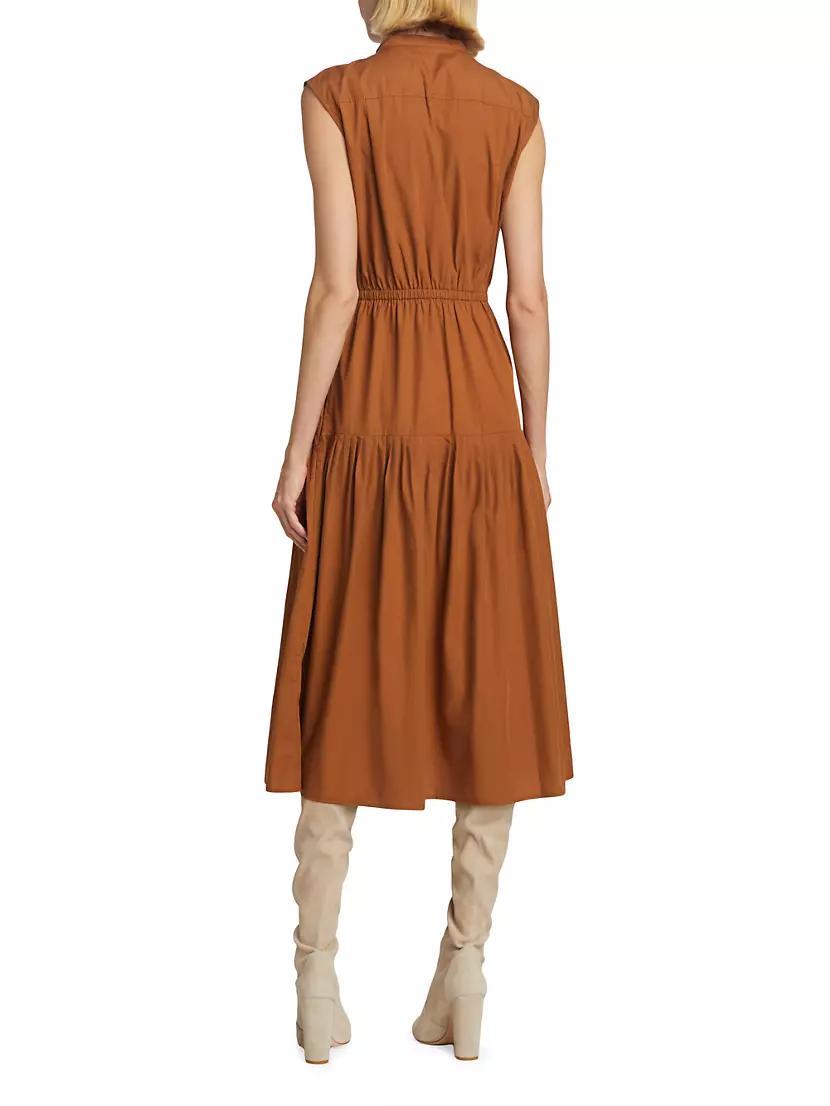 Margaret Cotton Tiered Midi-Dress Product Image