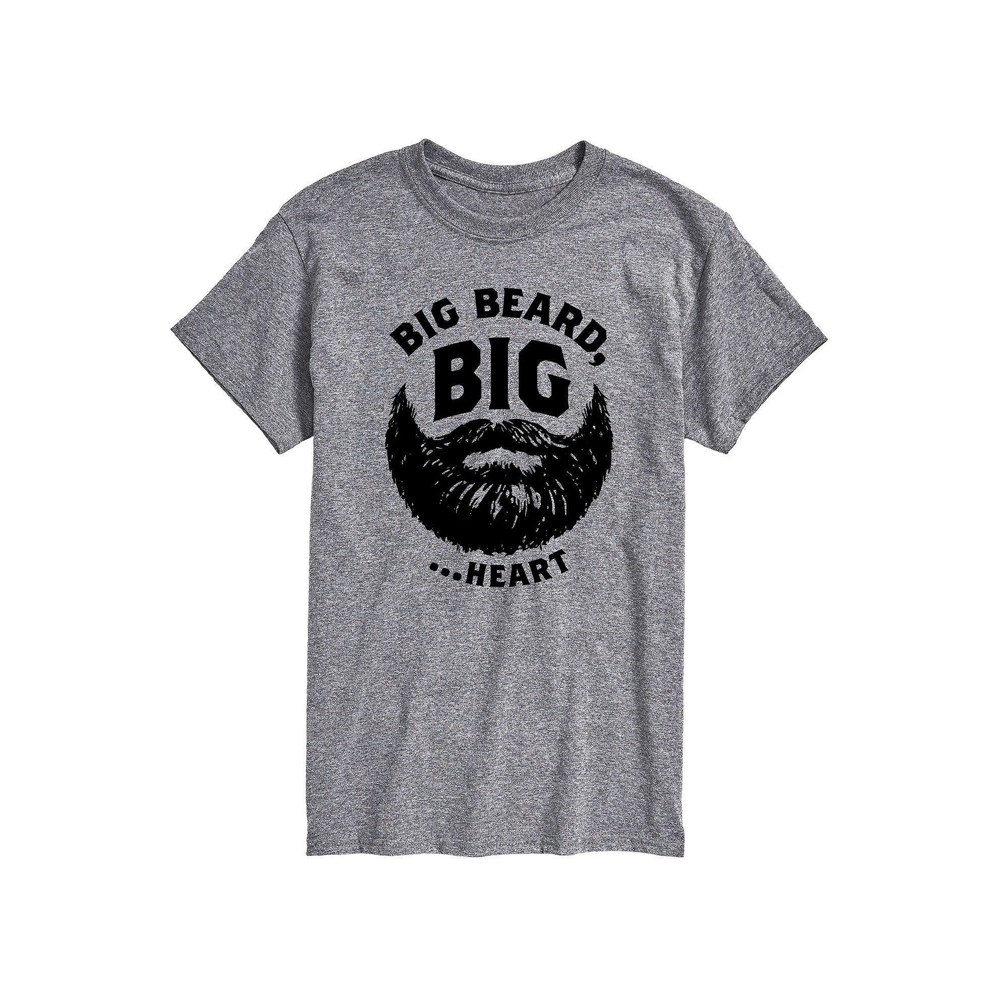 Big & Tall Big Beard Big Heart Graphic Tee, Mens Product Image