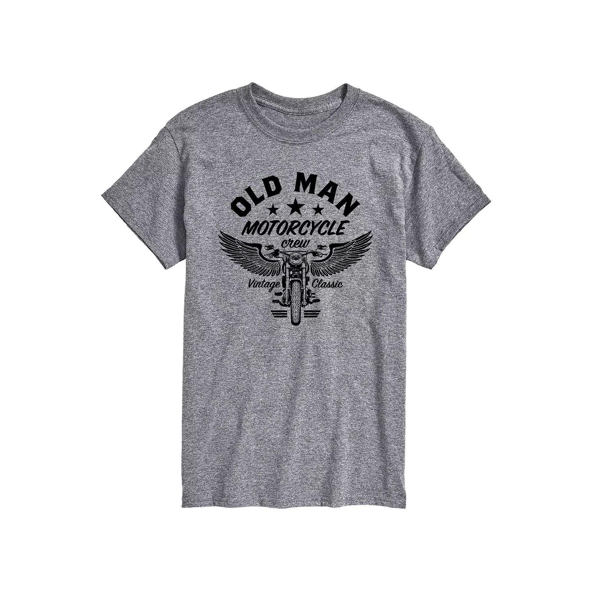 Mens Old Man Motorcycle Crew Tee Product Image