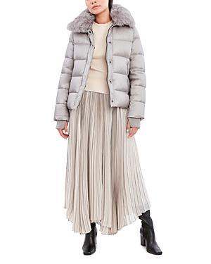 Dawn Levy Vera Shearling Trim Down Coat Product Image