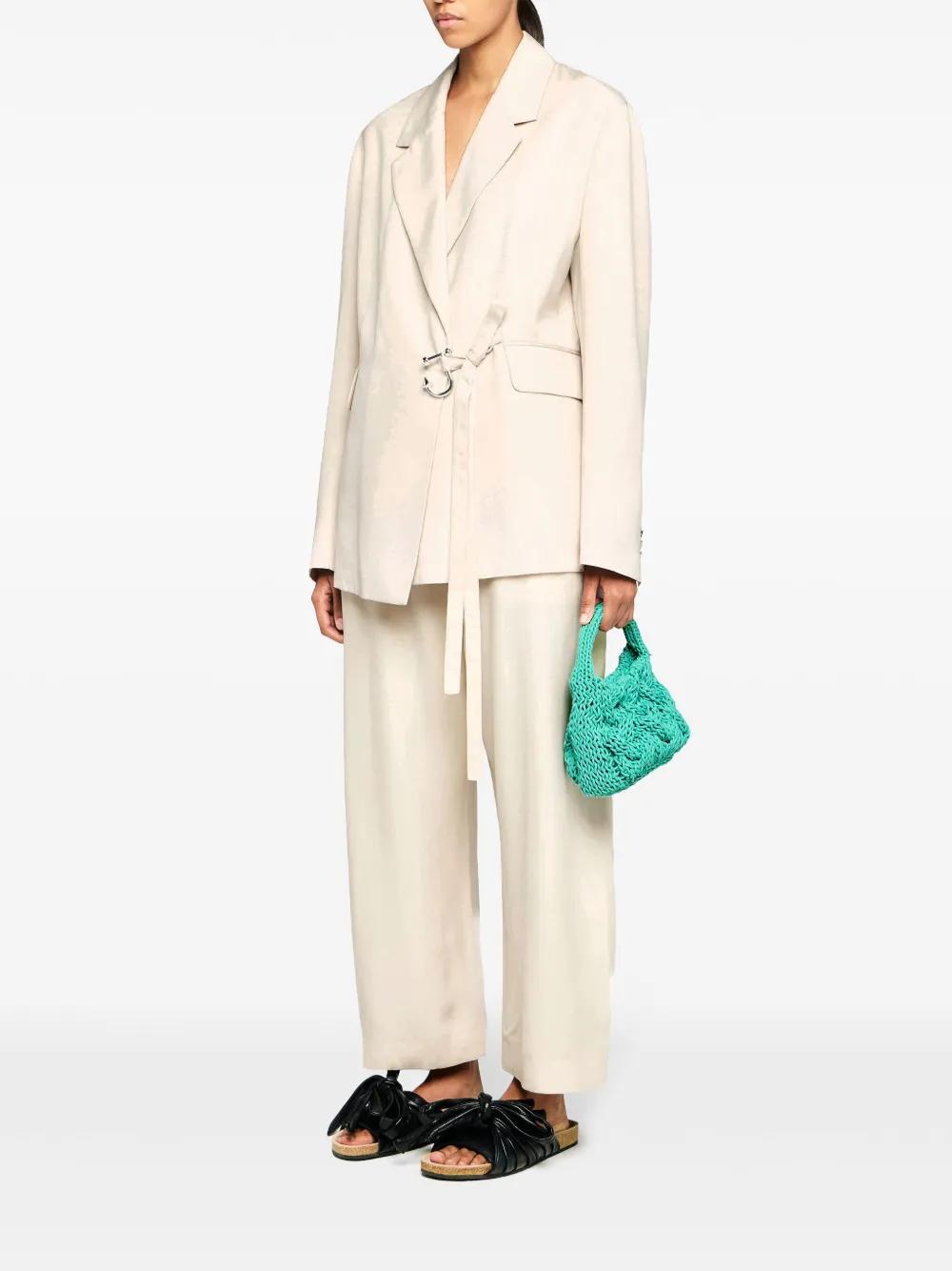 fold-over wide-leg trousers Product Image