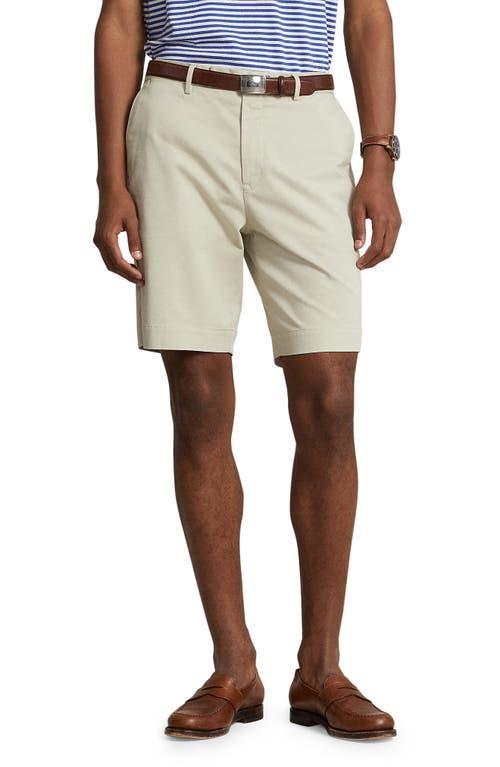Mens Stretch-Twill Flat-Front Shorts Product Image