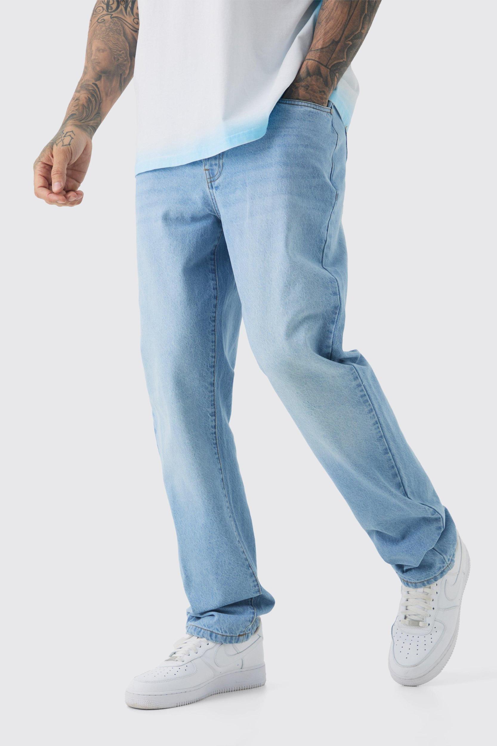 Mens Tall Slim Rigid Jeans - Blue Product Image