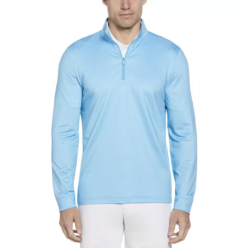 Men's Grand Slam UPF 50 1/4-Zip Golf Layering Piece, Size: Large, Cyan Blue Product Image