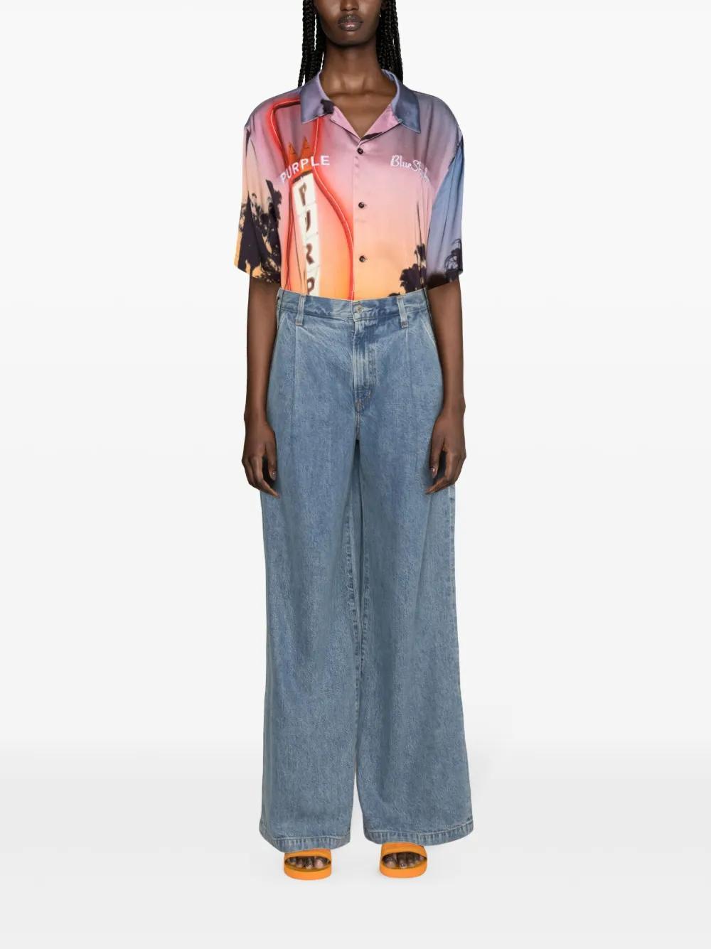 Ellis mid-rise wide-leg jeans Product Image