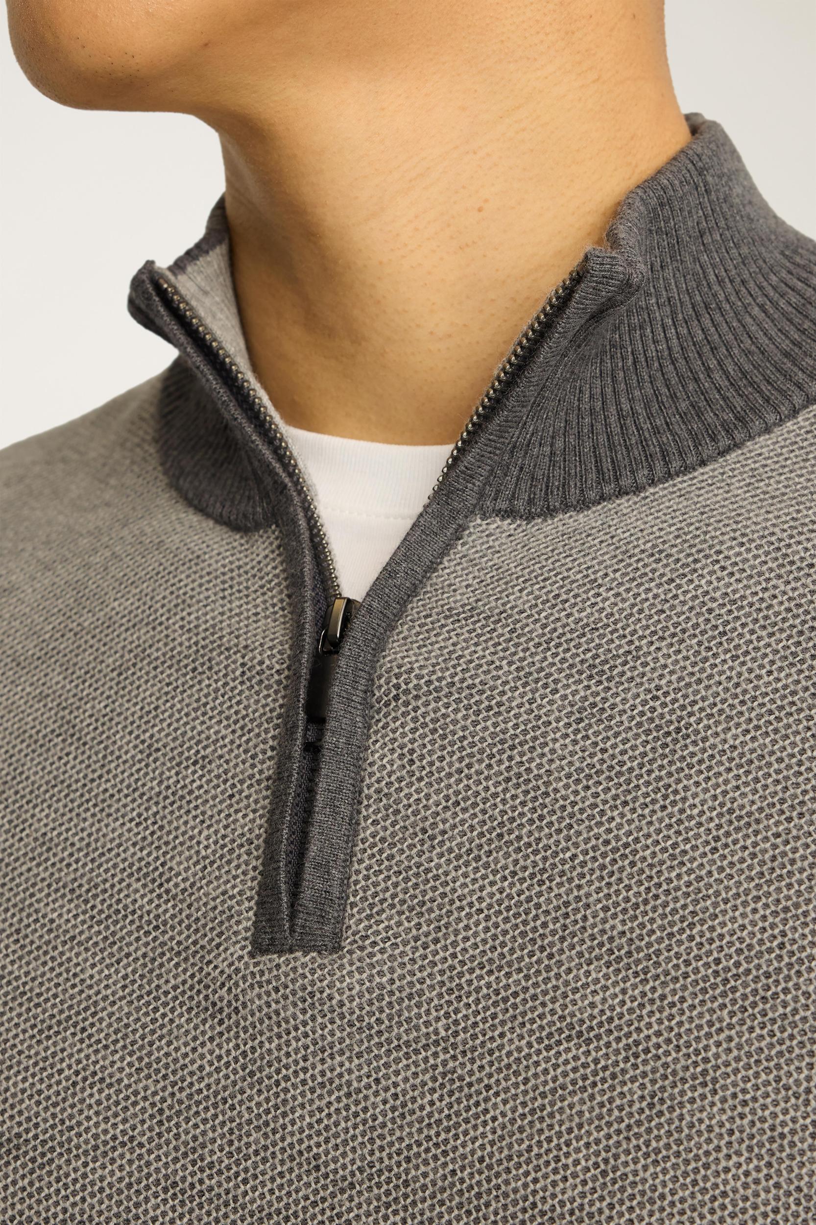 Washable Cotton Cashmere Half-Zip Product Image