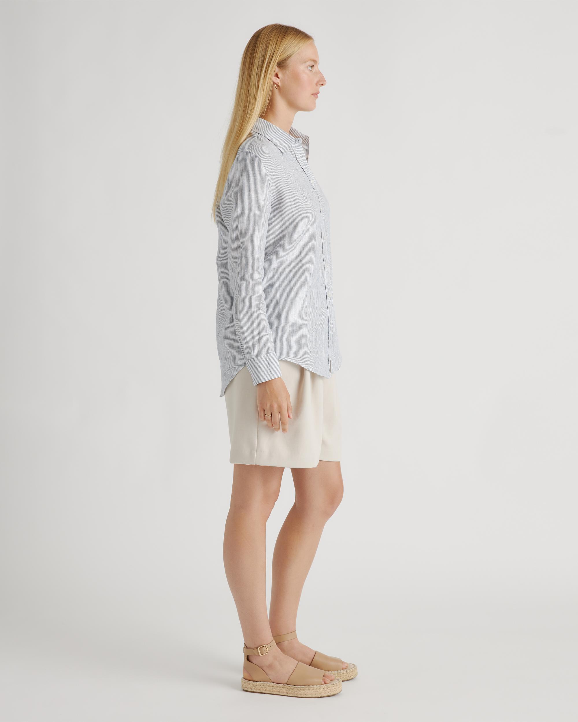Quince | Women's 100% European Linen Long Sleeve Shirt Size XS Product Image