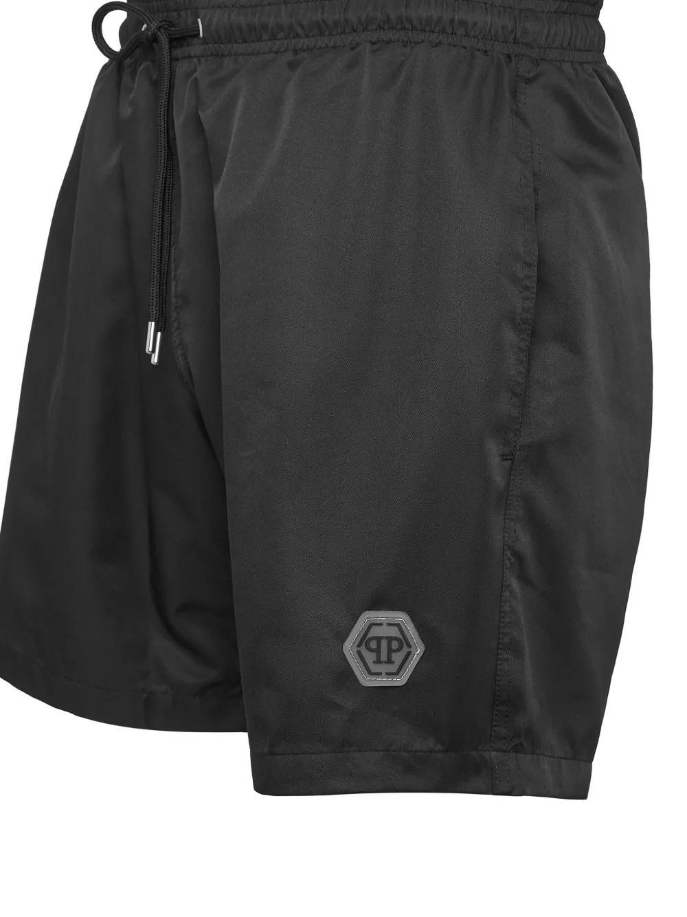 appliqué-logo swim shorts Product Image