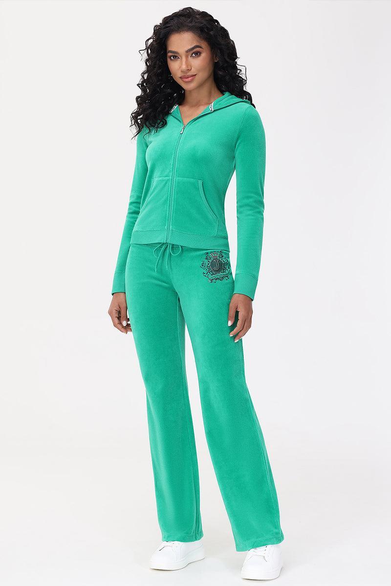 Heritage Graphic Cotton Velour Track Pants Product Image