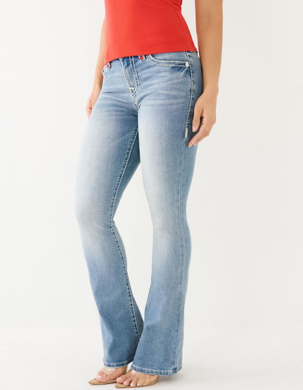 TRUE RELIGION Becca Mid Rise Super T Bootcut Womens Jeans Product Image
