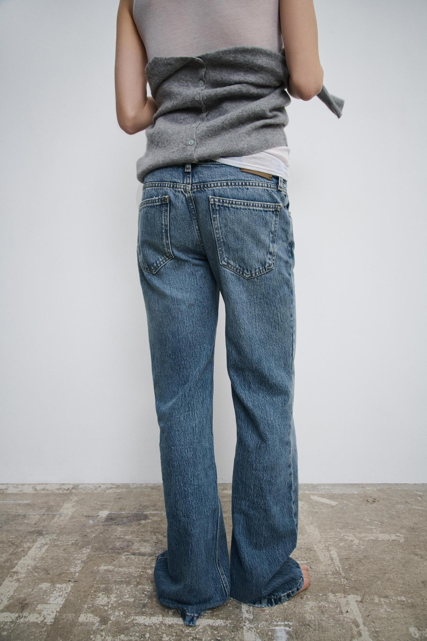 ZW COLLECTION LOW-RISE BOOTCUT FULL-LENGTH JEANS Product Image