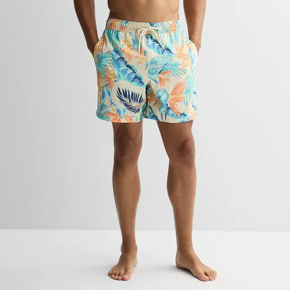 Men's Trinity Coast 7-Inch Swim Trunks, Size: XS 7 IN, Natural Product Image