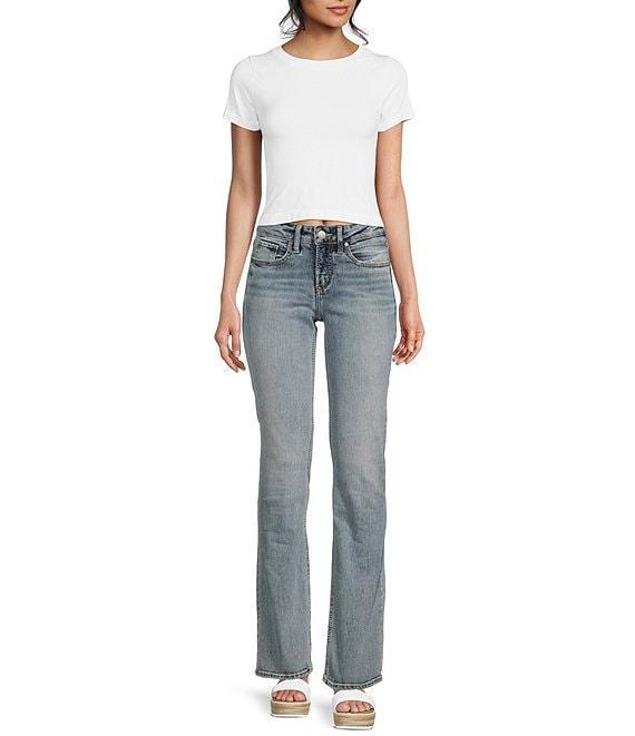 Silver Jeans Co. Suki Mid Rise Power Stretch Slim Bootcut Jeans Product Image