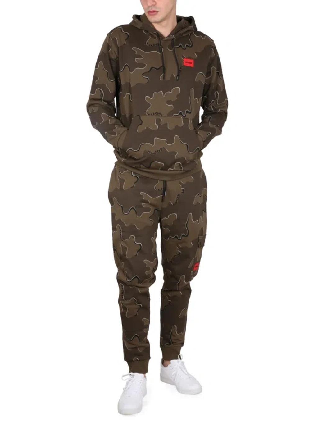 HUGO BOSS Hugo Sweatshirt With Logo Patch In Brown Product Image