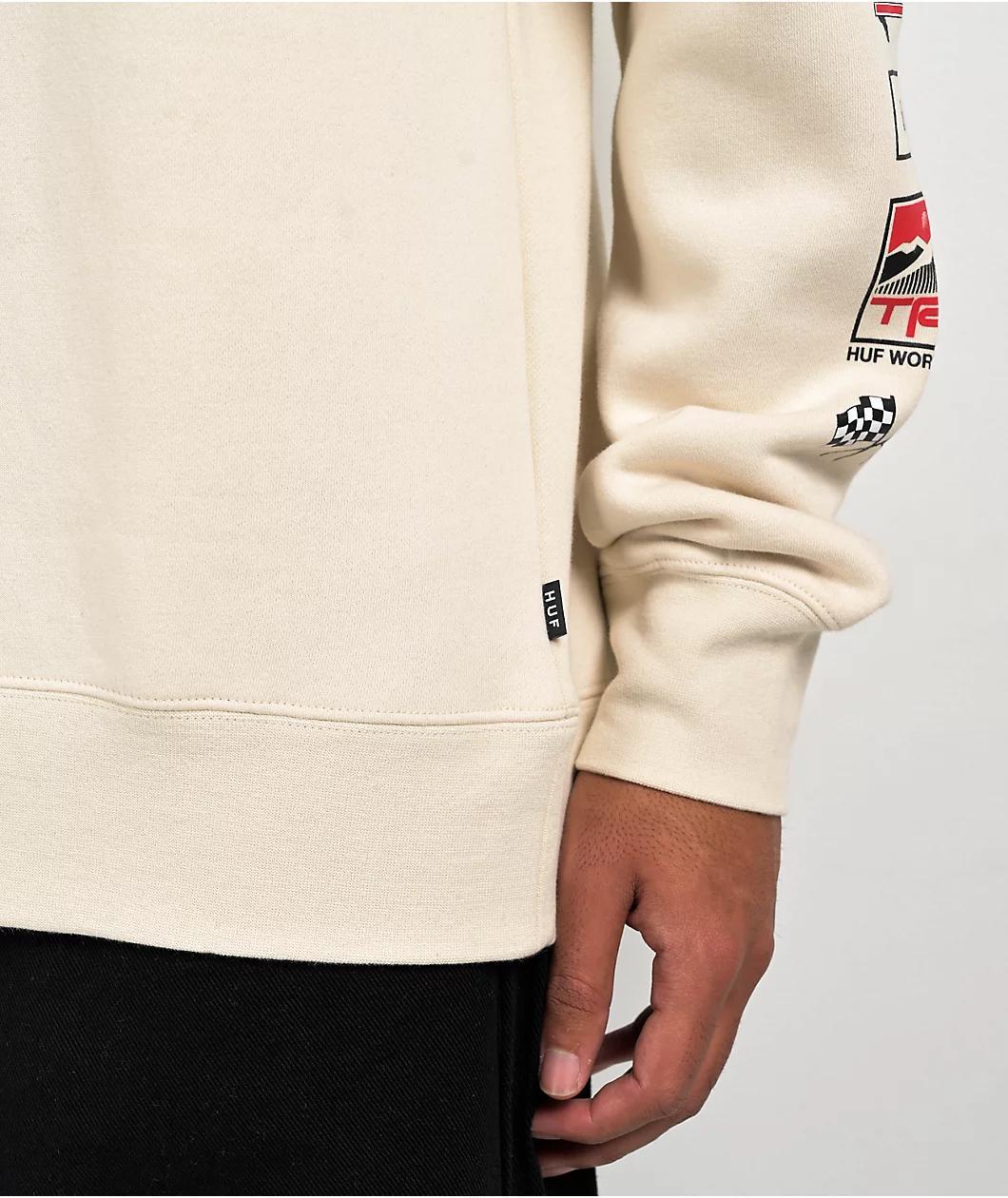 HUF x Toyota TRD Concept Natural Crewneck Sweatshirt Product Image