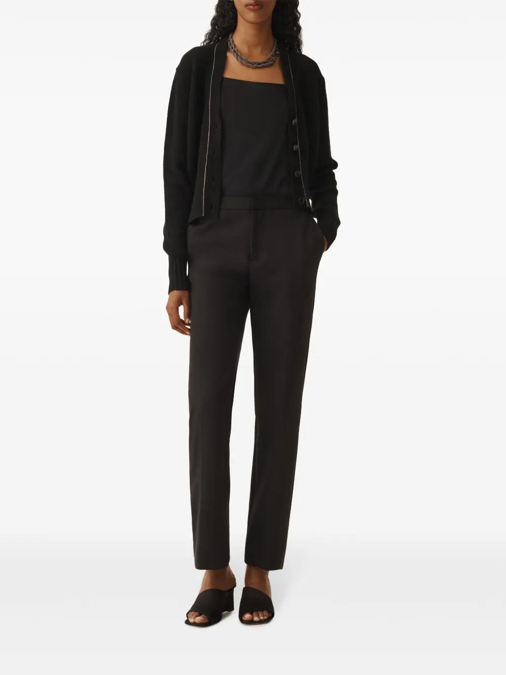 FABIANA FILIPPI Brushed Cashmere Cardigan In Black Product Image