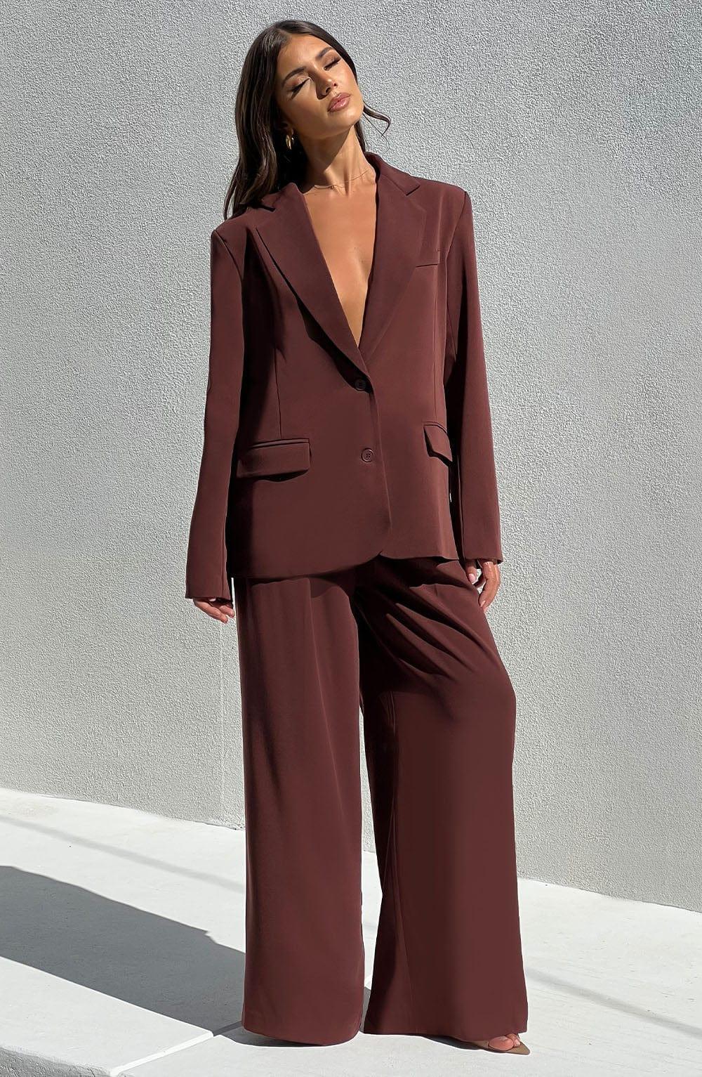 Noa Pant - Brown Product Image