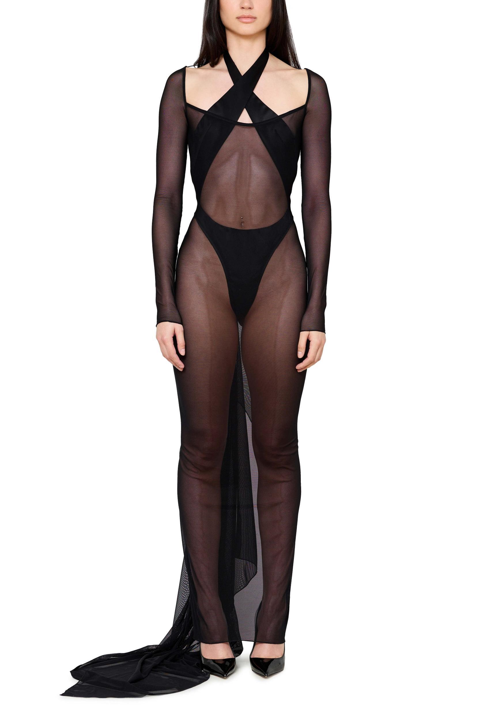 Halter Criss Cross Bodysuit Product Image
