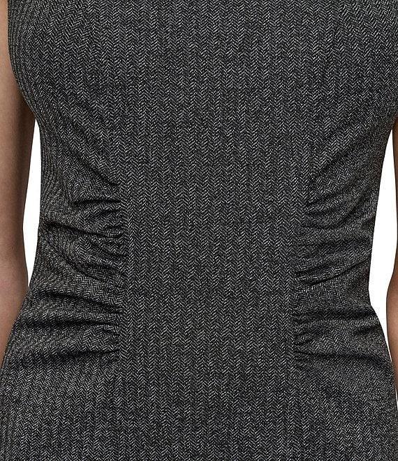 DKNY by Donna Karan Sleeveless Cinched Waist Knee Length Sheath Dress Product Image