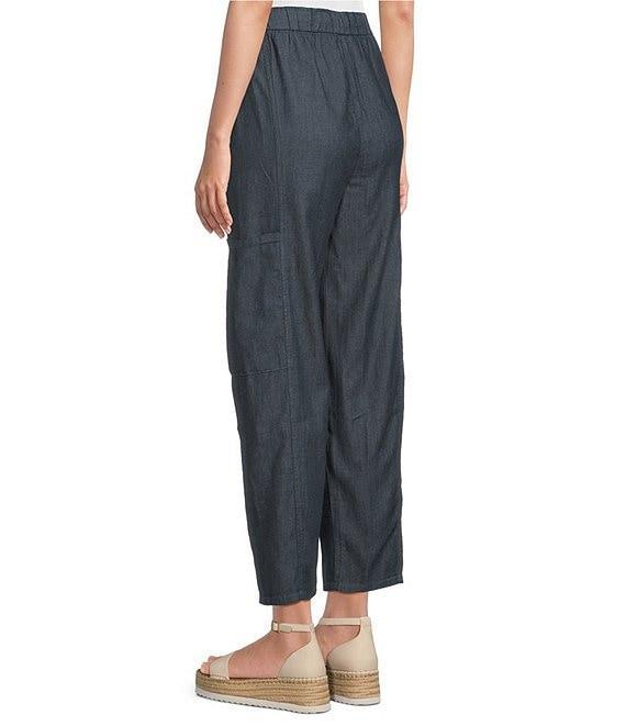 Eileen Fisher Organic Cotton Twill Utility Pocket Pull-On Pants Product Image