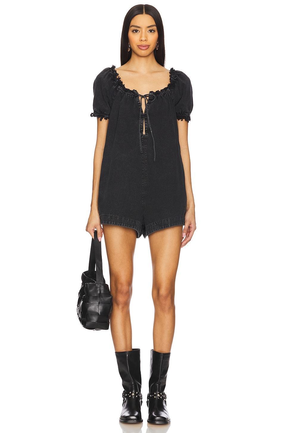 x We The Free Daisy Denim Babydoll Romper Free People Product Image