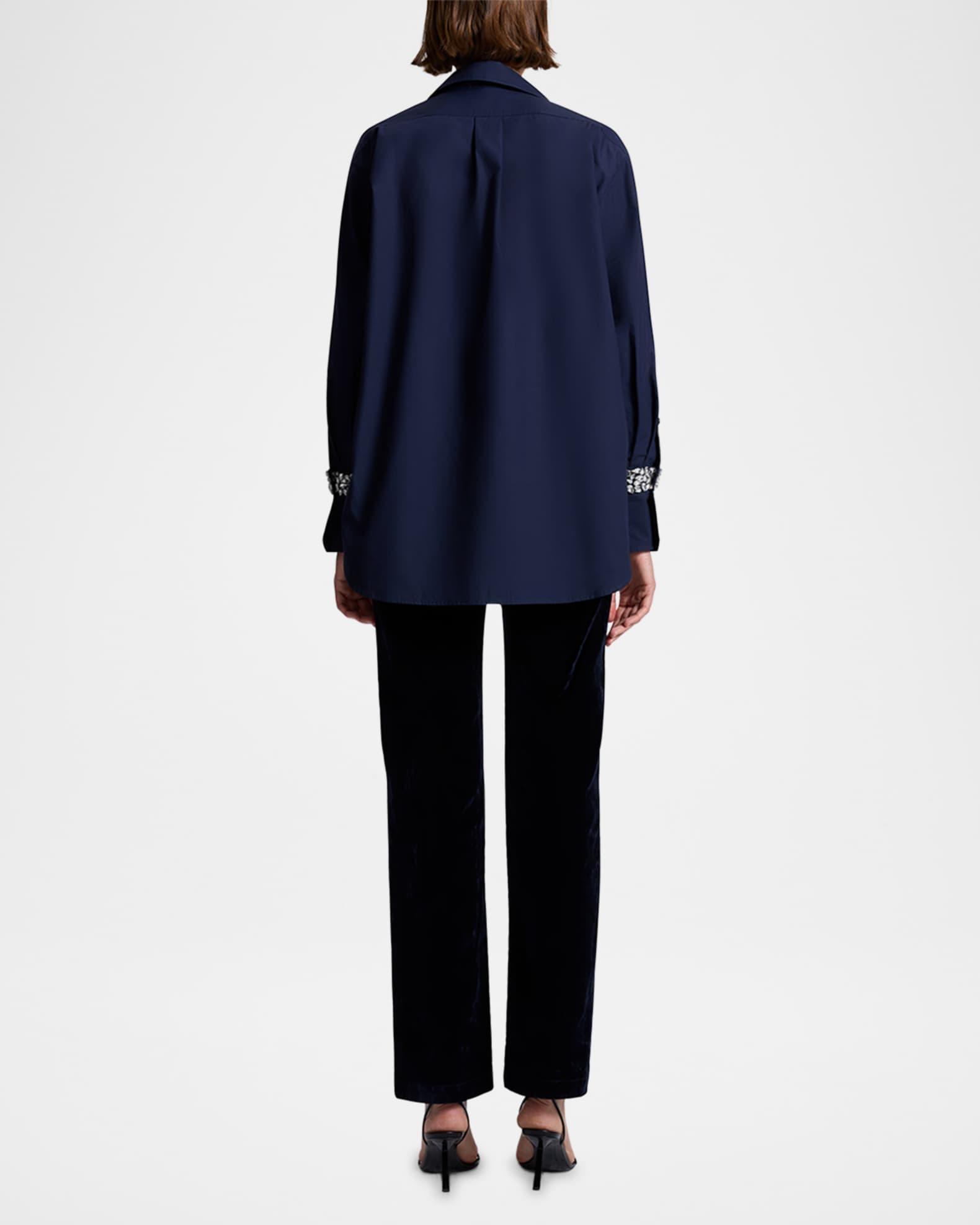 Calvin Embellished Button-Front Top Product Image