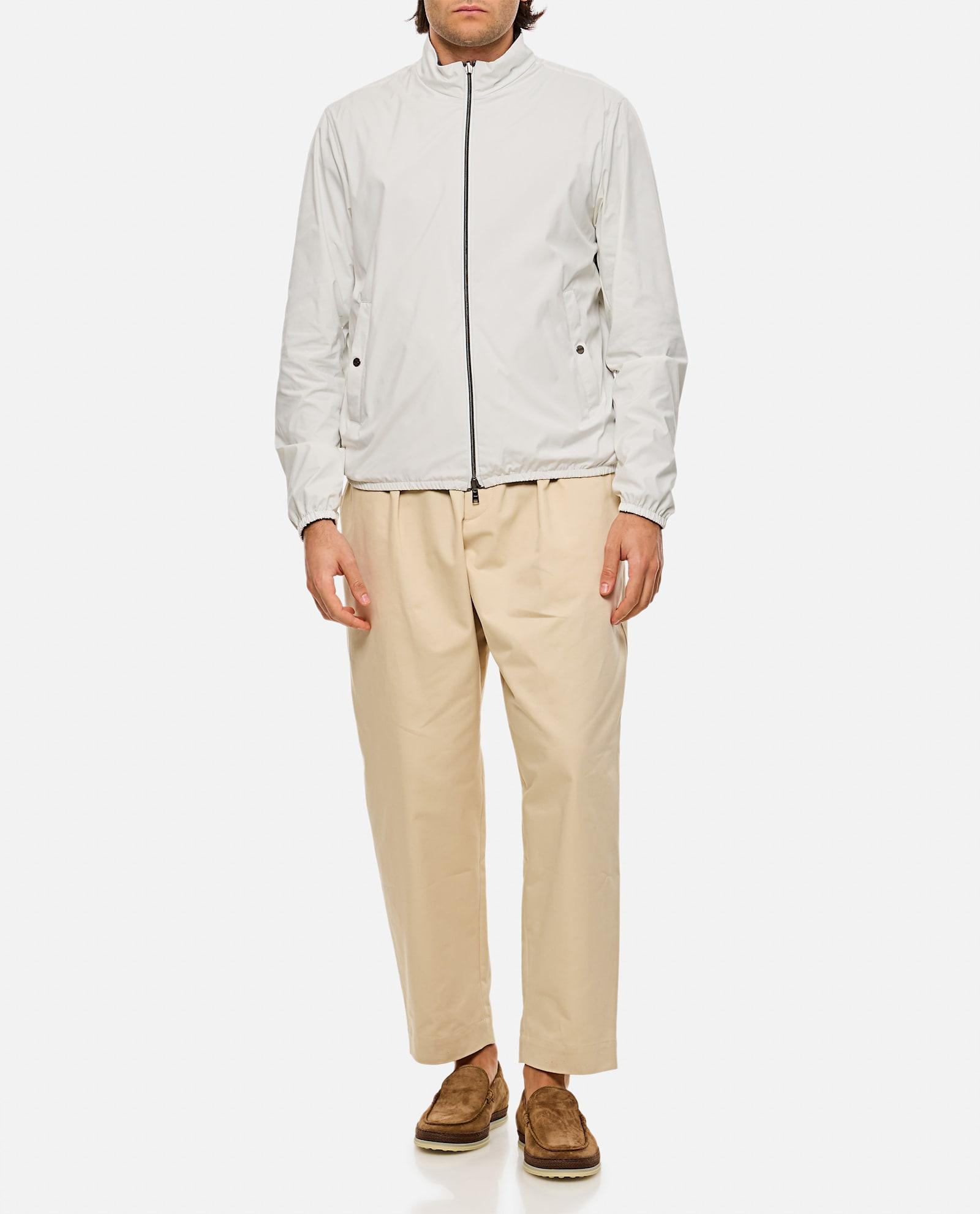 HERNO Short Reversible Packable Jacket In White Product Image