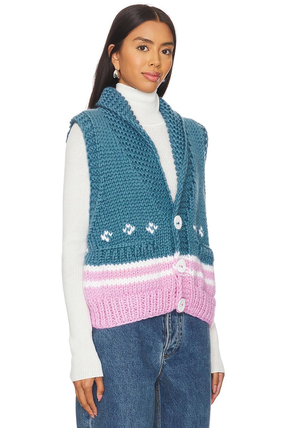 Nordic Stripe Vest GOGO Sweaters Product Image