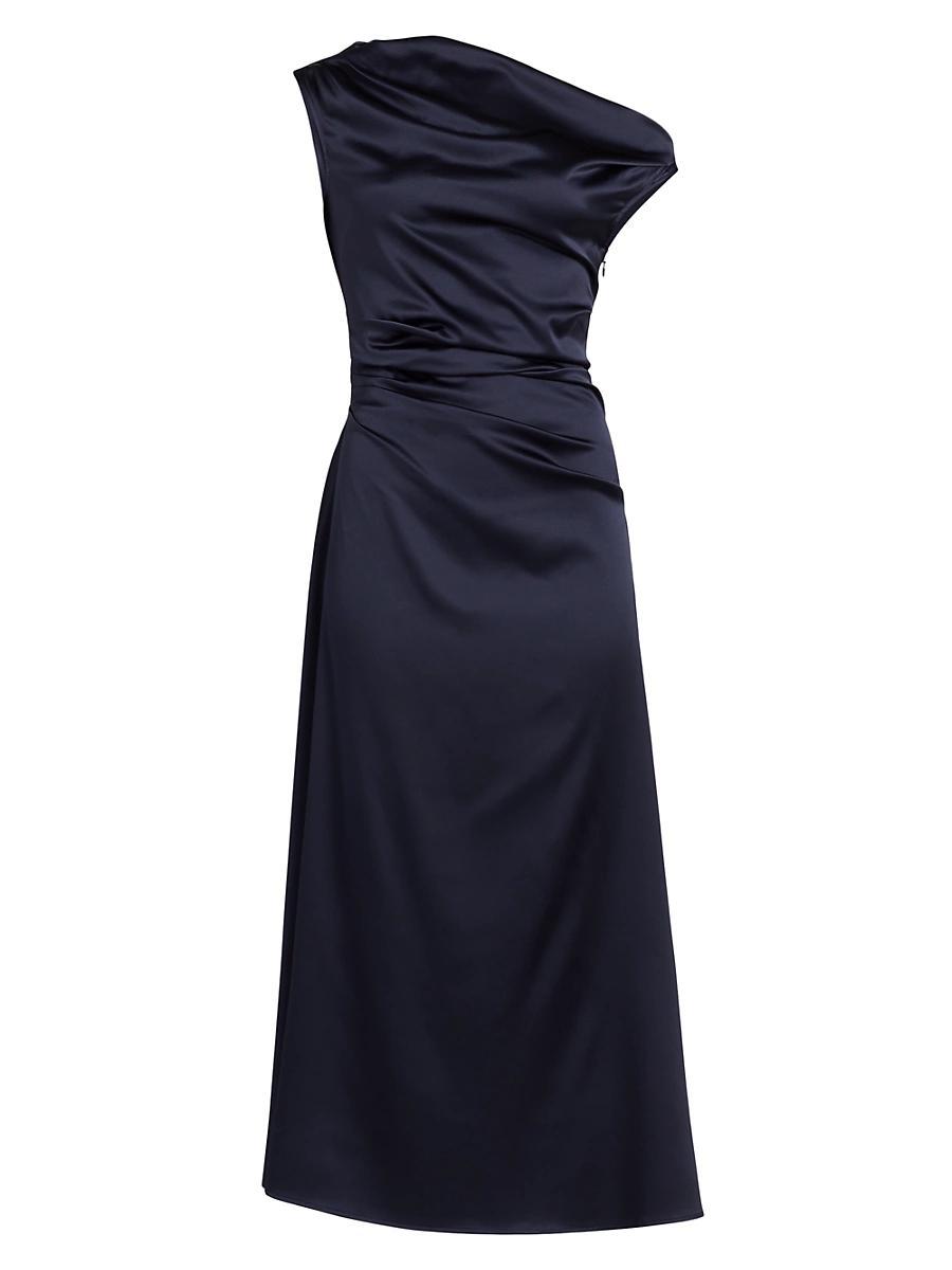 Womens Phare Silk Drape Midi-Dress Product Image